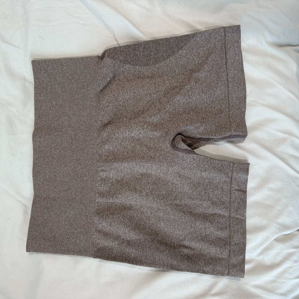 Brown Contour High Waisted Shorts